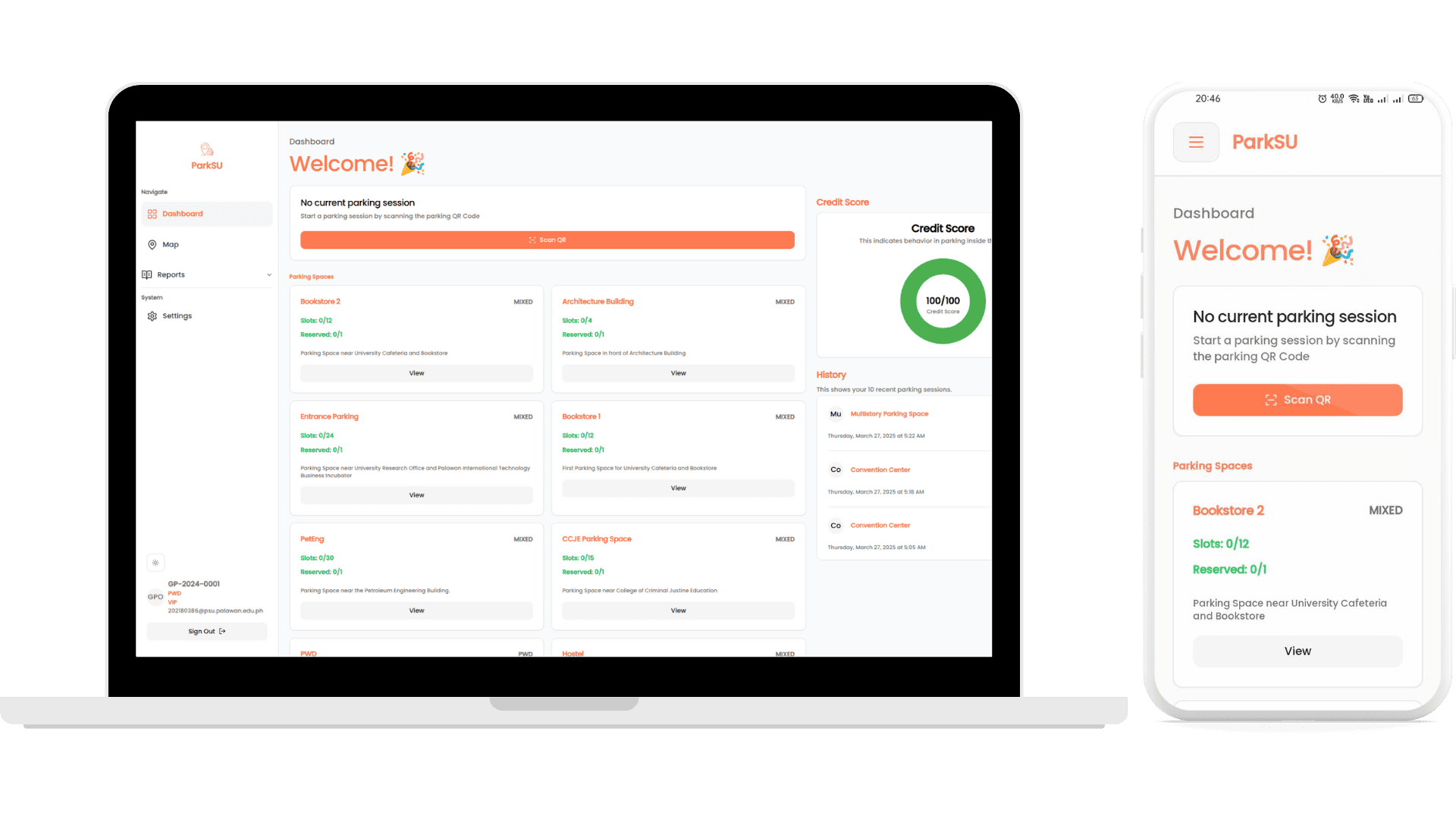 Realtime Parking Dashboard